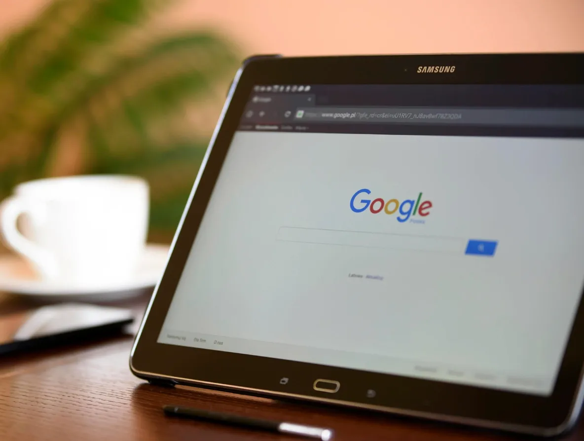 Google being open in a Samsung tablet