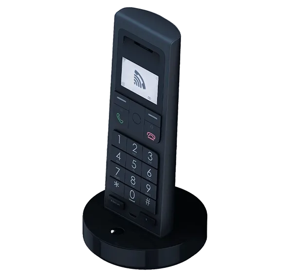 gigFAST VOICE Service active on a cordless phone